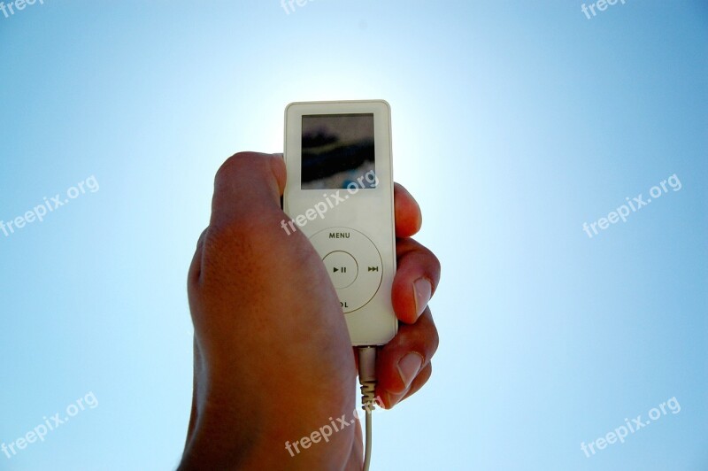 I-pod Mp3-player Hand Sky Portable