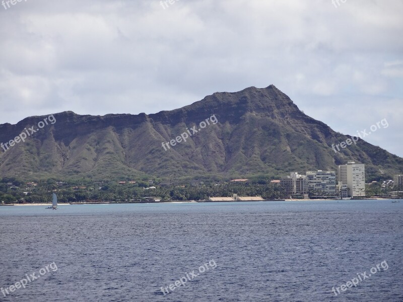 Diamond Head Hawaii Ocean Diamond Head