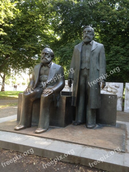 Monument Germany Berlin Marx Angel