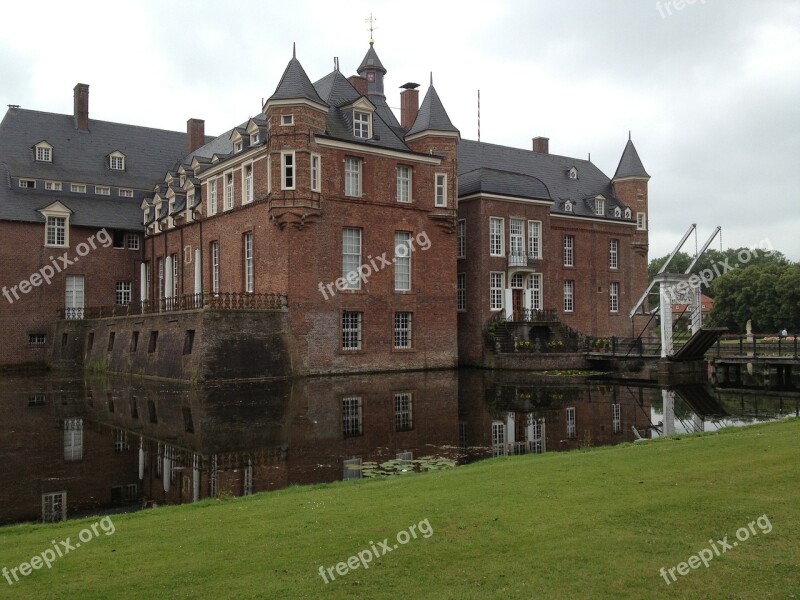 Moated Castle Anholt Germany North Rhine Westphalia Architecture