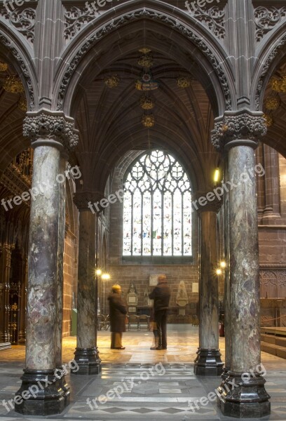 Curch Columns Building Old Architecture