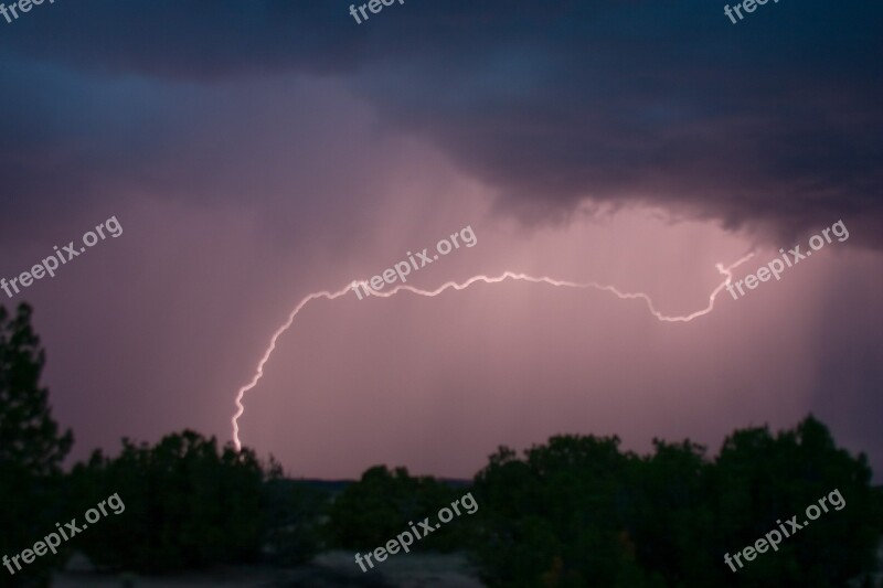 Lightning Thunderbolt Thunderstorm Storm Flash