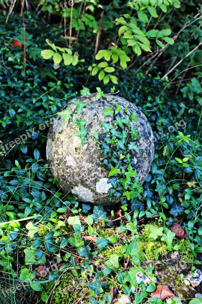 Stone Ball Ivy Ball Stone Round