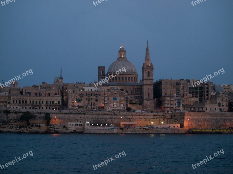 Malta Valletta Evening City Free Photos