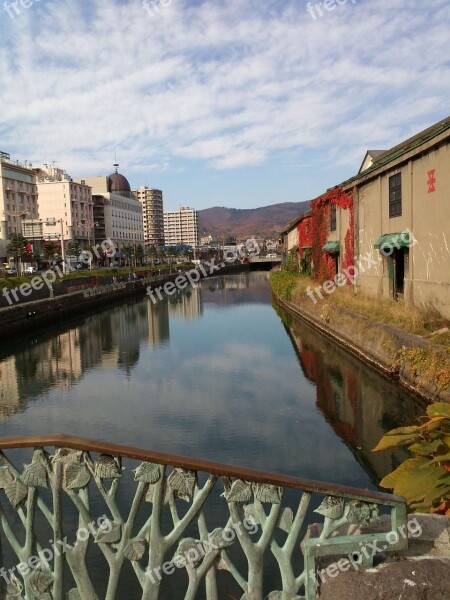 Canal Hokkaido Otaru Free Photos