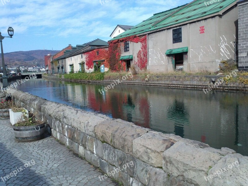 Canal Hokkaido Otaru Free Photos