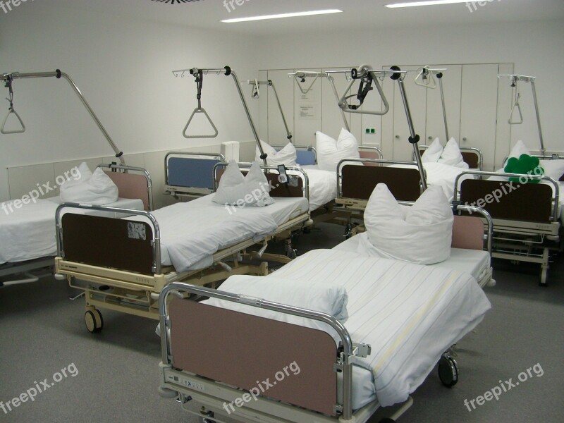 Hospital Bedside Beds Ceiling Rod