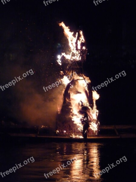 Inferno Bonfire Burn Flames Light