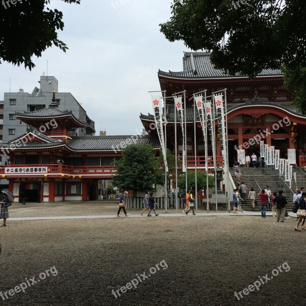 Temple People Japanese Buddhism Culture