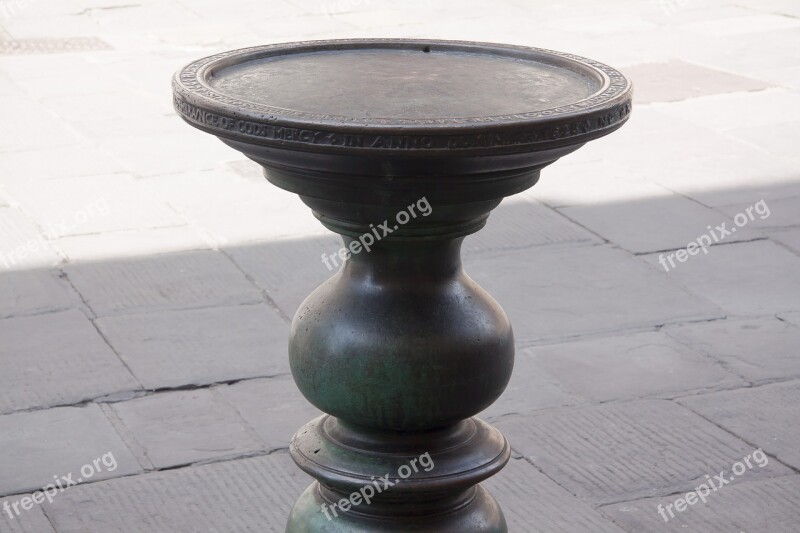 Payment Antique Table Bronze Patina