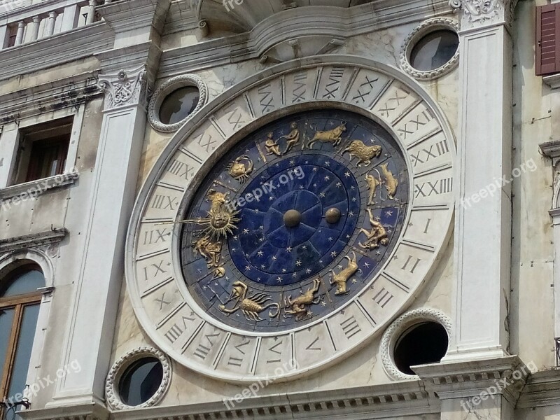 Venice Italy St Mark's Square Zodiac Free Photos