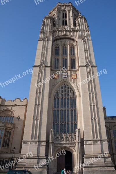 University Tower Bristol Coat Of Arms Historically