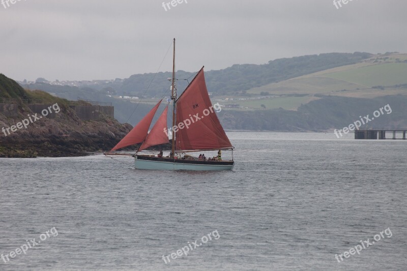 Sailing Boat Sail Red Sea Bay