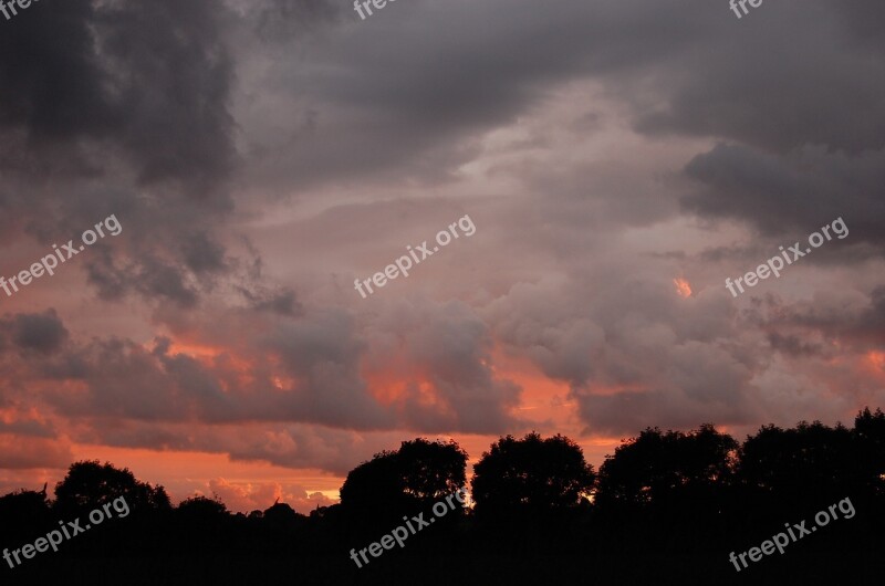 Sunset Himmel Cloud Free Photos