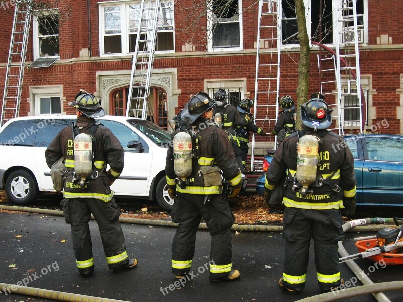 Firefighters Fireman Emergency Occupation Spray