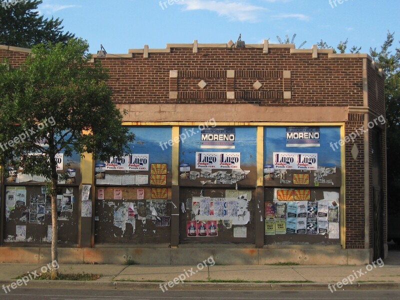 Chicago Wall Urban City Structure