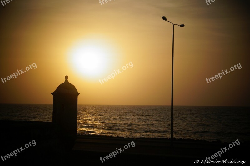 Landscape Colombia Cartagena Sunset Sol