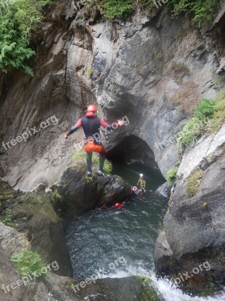 Canyoning Jump Water Sport High