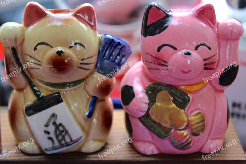 Cat Maneki Neko Manekineko Waving Cat Japanese