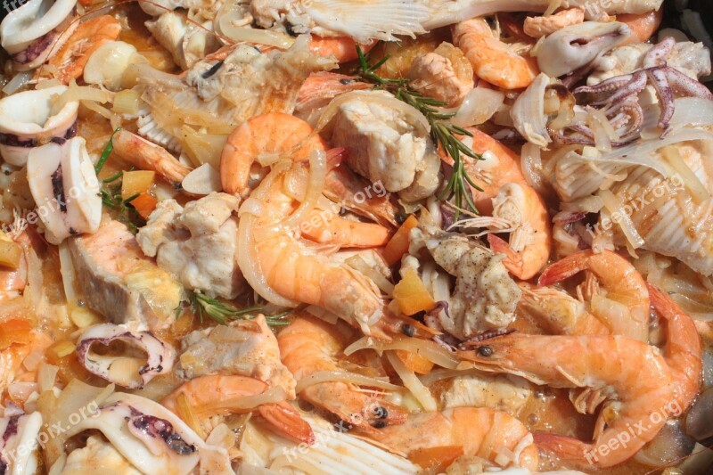 Seafood Shrimp Mediterranean Cuisine Food Scampi