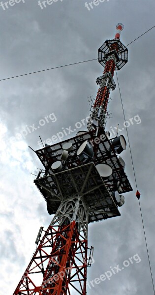 Transmission Tower High Radio Tower Tower Antennas