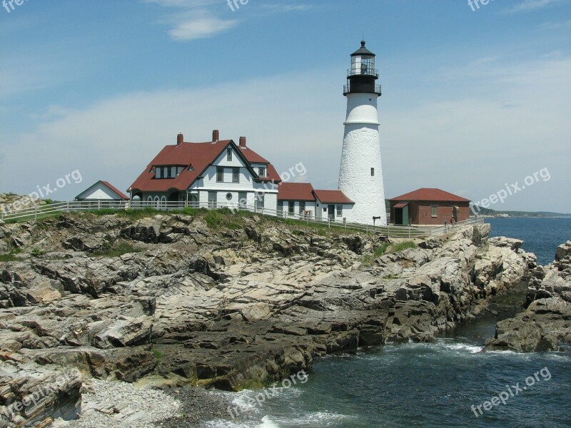 Portland Headlight Lighthouse Portland Maine Landmark