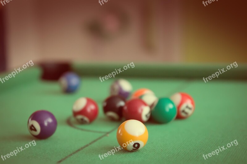 Billiards Balls Sport Pool Table Game