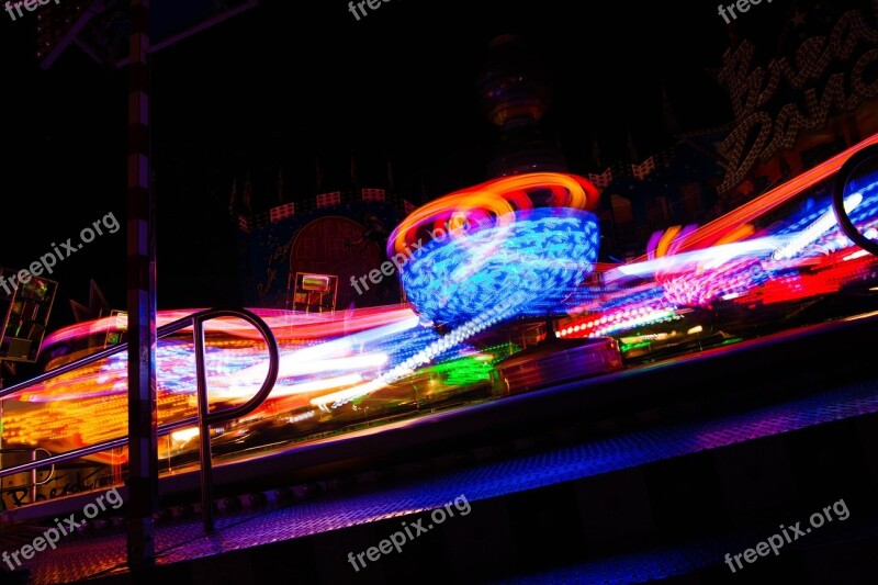 Carousel Break Dance Folk Festival Hustle And Bustle Long Exposure