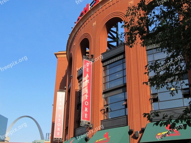 Busch Stadium Baseball Gateway Arch Ball Park Brickwork