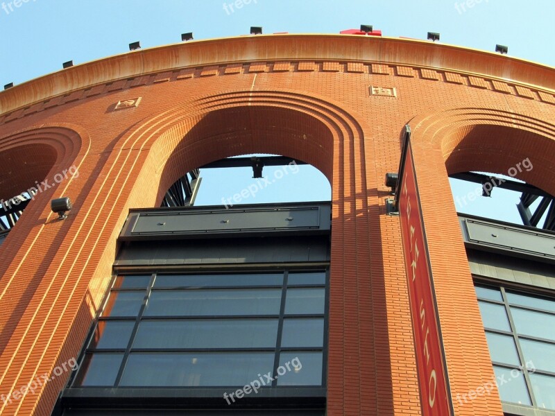 Busch Stadium Baseball Ball Park Brickwork Bricks