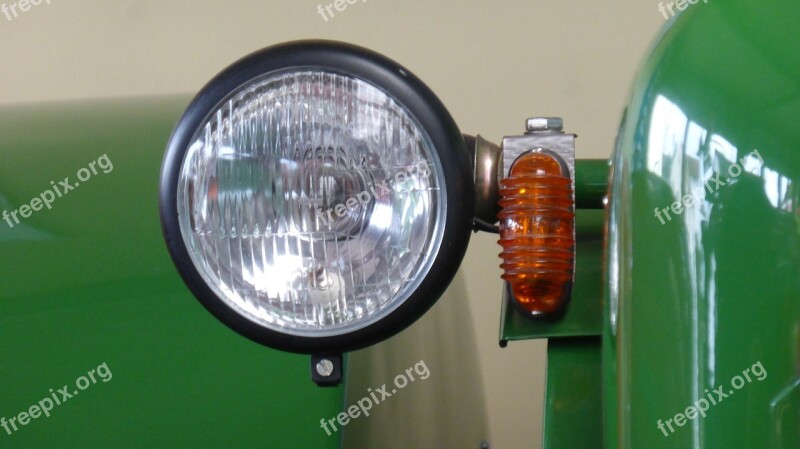 Spotlight Blinker Tractor Green Restored