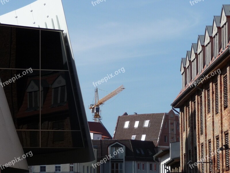 Stralsund Architecture House Window Reflect