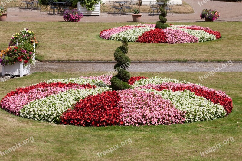 Italian Garden Rondelle Flowers Flora Pink