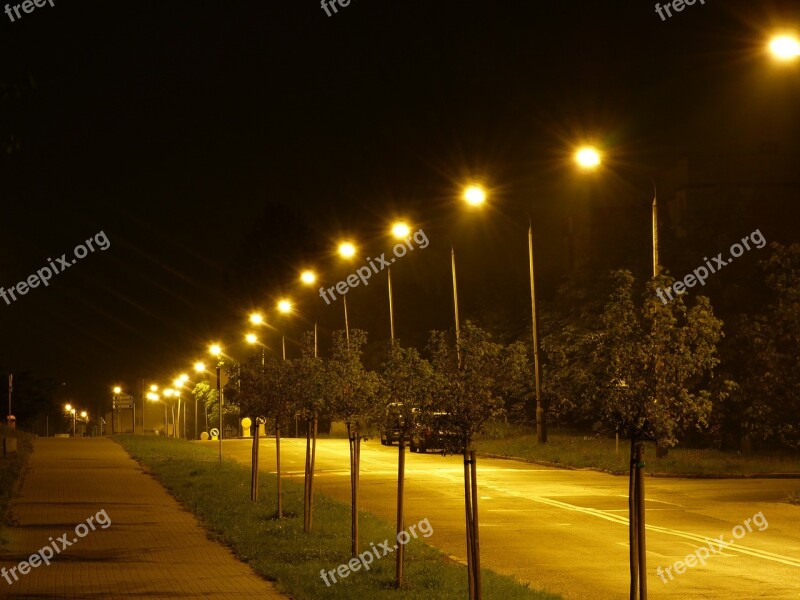 Night Street Way Light Lanterns