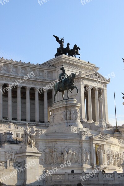 Piazza Venezia Rome Monument Italia Free Photos