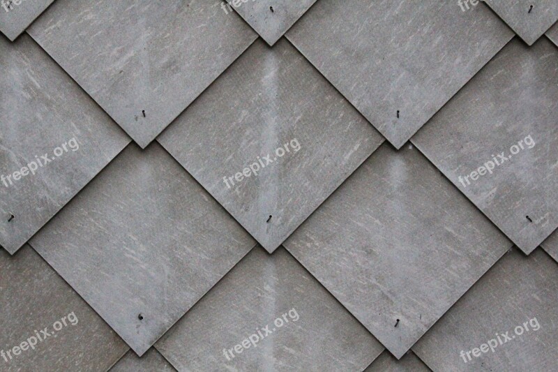 Tile Slate Shingle Diamonds Grey