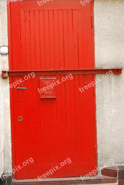 The Door Red Poznan City Building