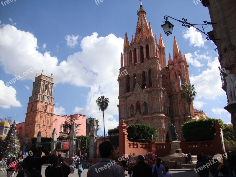 Cathedral San Miguel De Allende Architecture Temple Religion