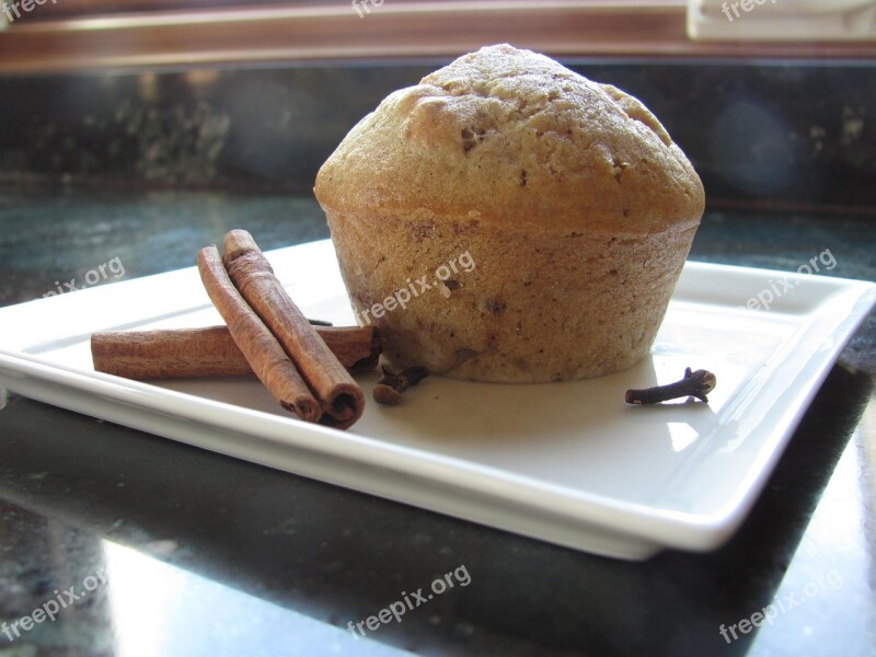 Cinnamon Muffin Sweet Breakfast Baked