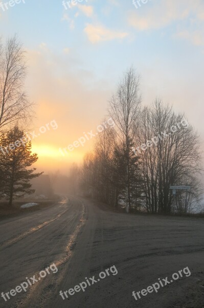 Crossroads Road Autumn Free Photos