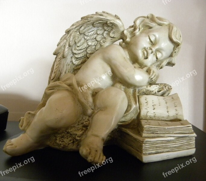 Angel Marble Figure Stone Figure Sleeping