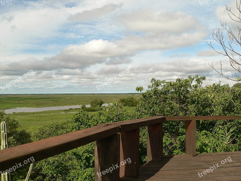 River Landscape Peaceful Nature Loneliness