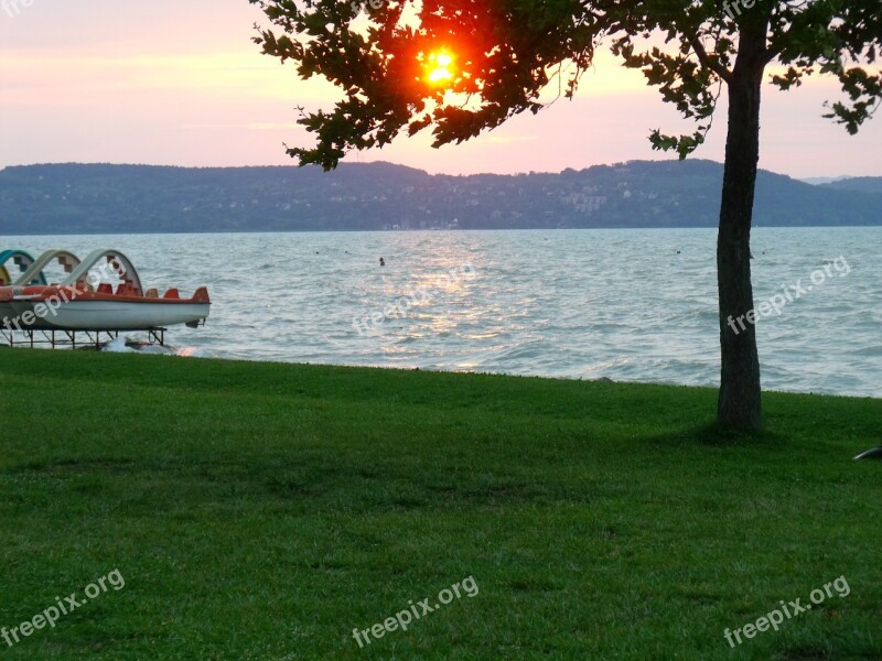 Lake Balaton Summer Water Hungary Free Photos