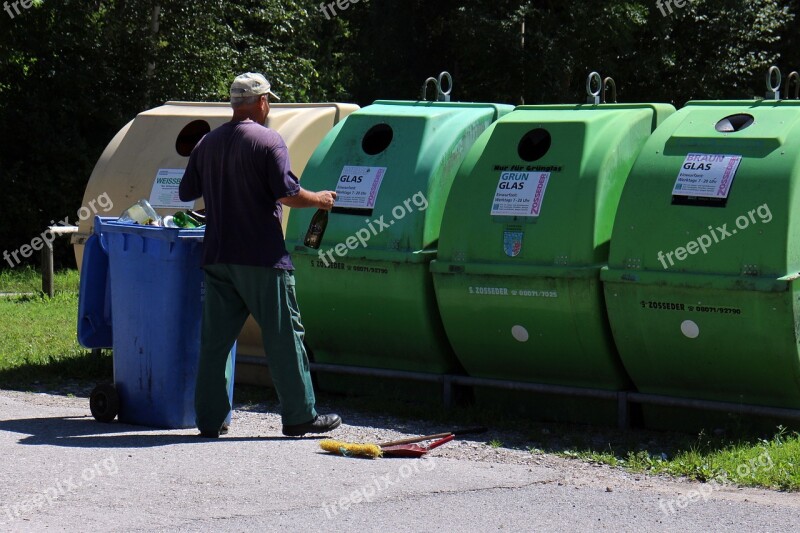 Waste Glass Recycling Bottles Garbage