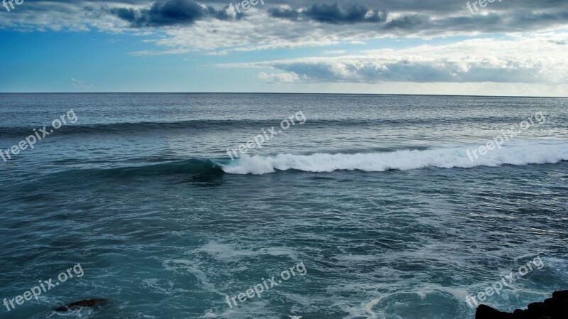 Indian Ocean Reunion Island Nature Sky Blue