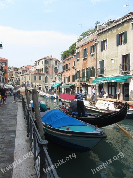 Venice Canale Grande Gondolas Italy Vacations