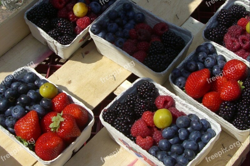 Fruits Berries Soft Fruit Raspberries Strawberries