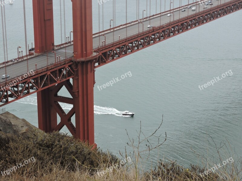 Golden Gate Bridge Bridge Suspension Bridge San Francisco Water