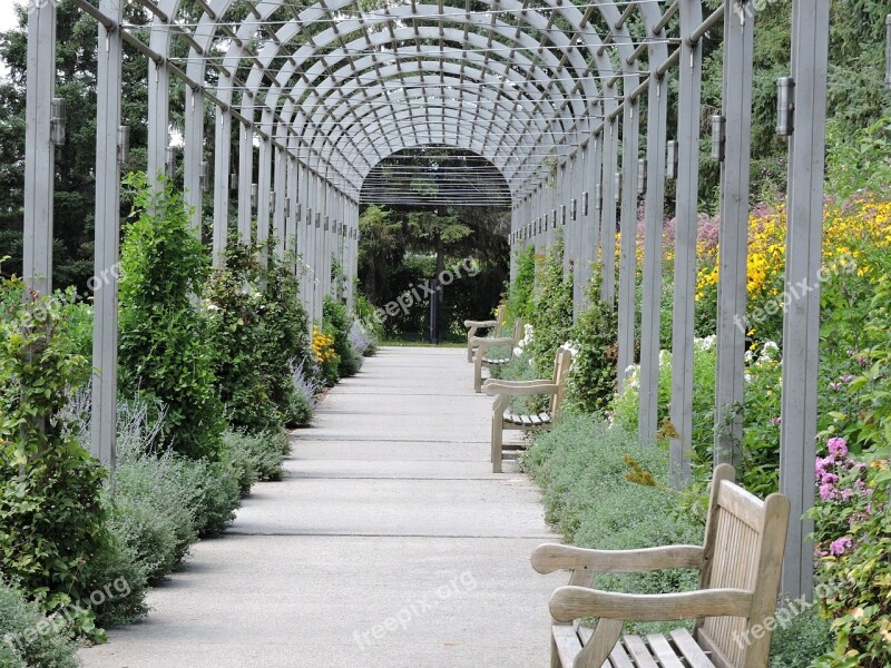 Arcade Garden Pavement Bench Design