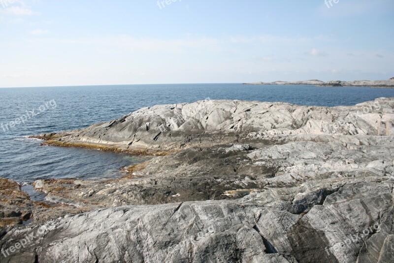 Fjord Norway Norwegian Ocean Rocks